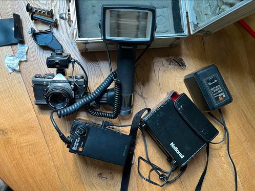 National Professional Flitser in koffer, Audio, Tv en Foto, Fotografie | Flitsers, Gebruikt, Overige merken, Ophalen of Verzenden