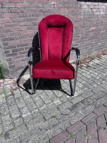 Gispen AA Fauteuil - Rode Corduroy beschikbaar voor biedingen