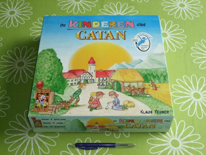 De kinderen van Catan - Klaus Teuber, Hobby en Vrije tijd, Gezelschapsspellen | Bordspellen, Zo goed als nieuw, Een of twee spelers