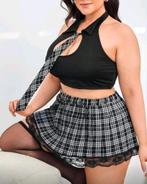 Schoolmeisje Kostuum - Maat 56, Carnaval, Maat 46/48 (XL) of groter, Ophalen of Verzenden, Kleding