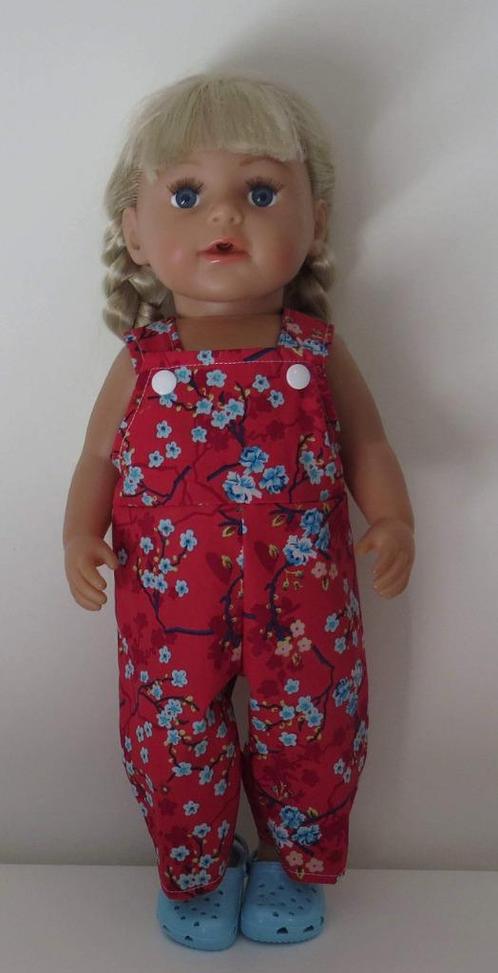 poppenkleertjes babypop born 43cm (tuinbroek ), Kinderen en Baby's, Speelgoed | Poppen, Nieuw, Babypop, Verzenden