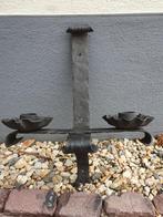 Antiek smeedwerk: Muurkandelaar, Ophalen of Verzenden