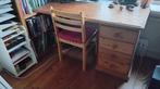 Degelijk houten bureau, Huis en Inrichting, Bureaus, Ophalen, Gebruikt, Bureau