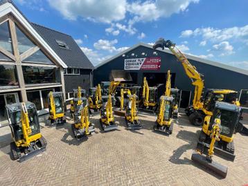 TE HUUR Graafmachines  beschikbaar voor biedingen