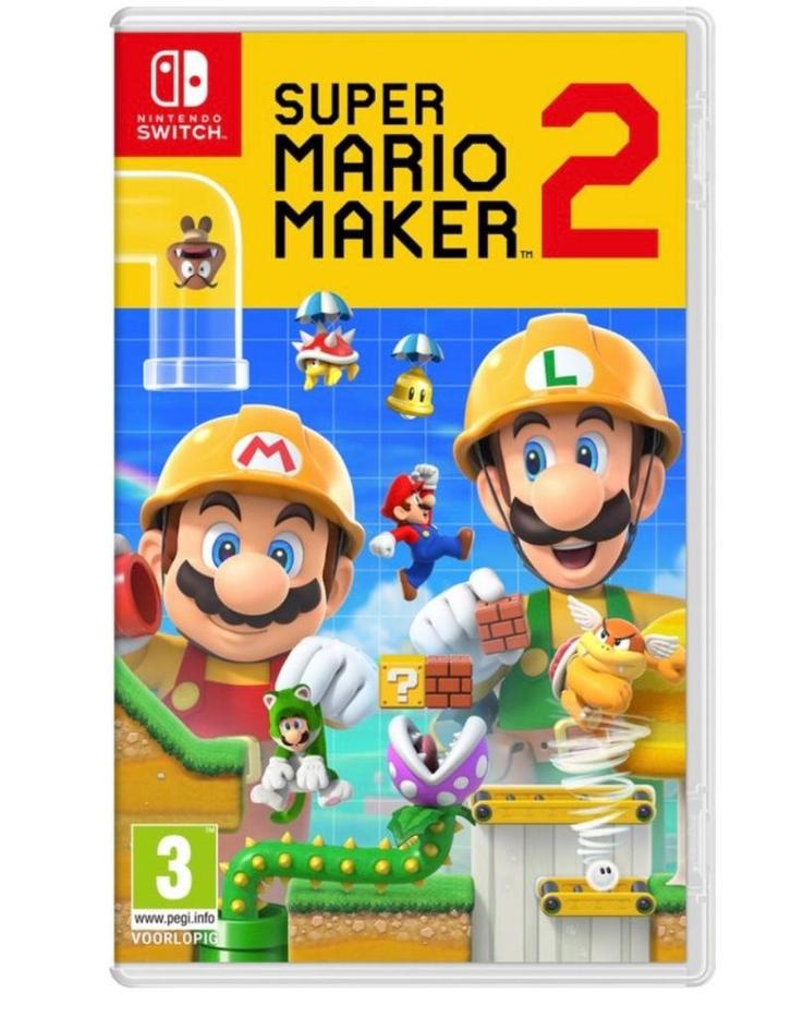 Super Mario maker Nintendo switch game spel, Spelcomputers en Games, Games | Nintendo Game Boy, Zo goed als nieuw, Avontuur en Actie
