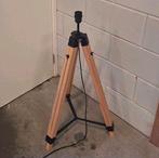 Houten Tripod Lamp - Nette Staat, Ophalen of Verzenden