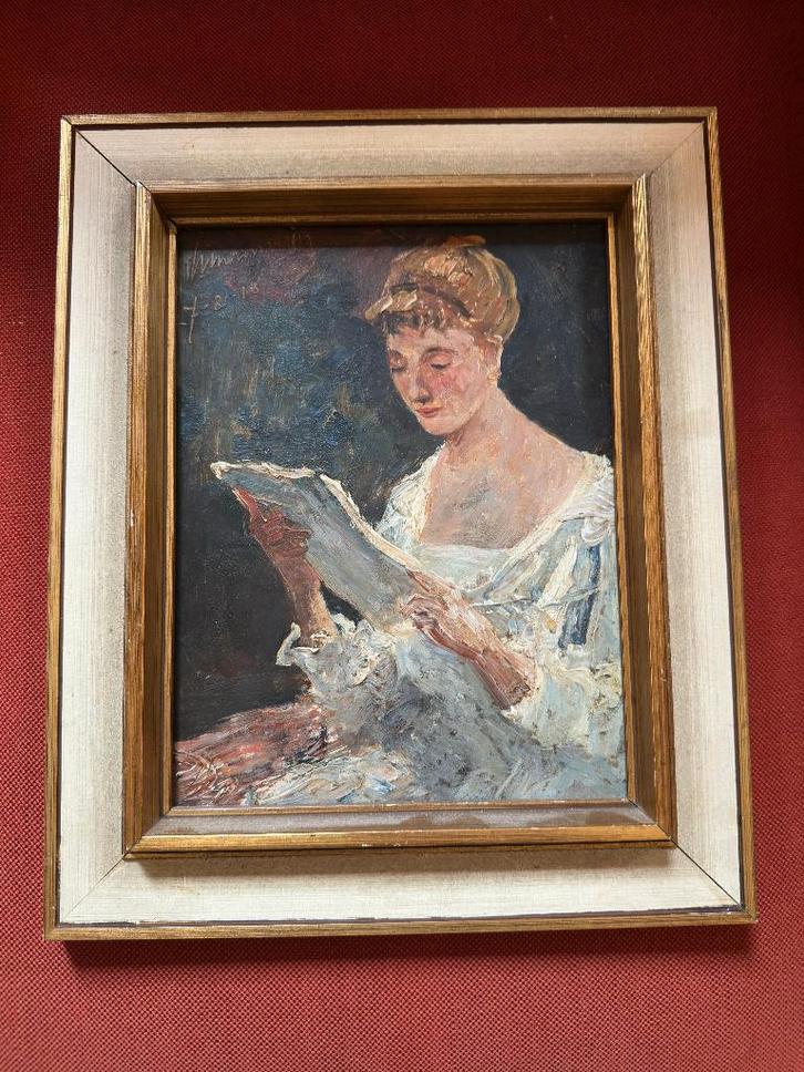 Olieverf op doek van Simon Willem Maris (1873–1935), Antiek en Kunst, Kunst | Schilderijen | Klassiek, Ophalen of Verzenden