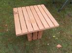 apart handgemaakt houten tafeltje - salontafel / bijzettafel, Ophalen, Gebruikt, 50 tot 100 cm, Vierkant