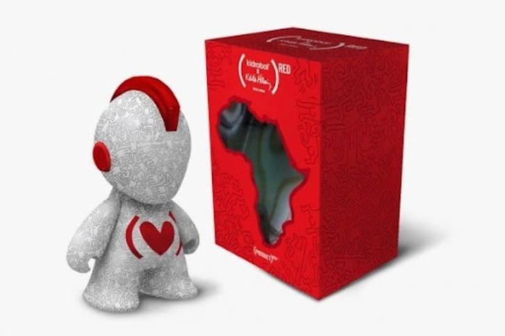 Keith Haring - Kidrobot 7in (Red) Special Edition, Verzamelen, Poppetjes en Figuurtjes, Ophalen of Verzenden