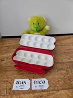 Tupperware zo goed als nieuwe rood witte eierdoos 10 eieren, Ophalen of Verzenden, Zo goed als nieuw, Rood, Bak of Kom