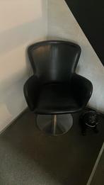 Musstering leren designstoelen met draaivoet, Ophalen, Gebruikt, Zwart