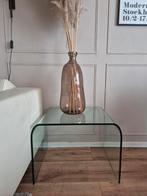 Fiam Waterfall glazen bijzettafel, Huis en Inrichting, Ophalen, 50 tot 100 cm, Zo goed als nieuw, 25 tot 50 cm