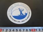 sticker hengelsport vrije tijd vistijd (blauw) amersfoort, Ophalen, Zo goed als nieuw