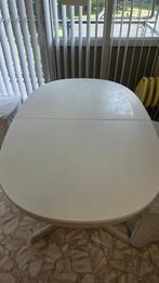 Mooie witte ovale eethoek, Huis en Inrichting, Ophalen, Gebruikt, 50 tot 100 cm, Minder dan 50 cm