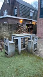 Stijgerhout hoge zit, Ophalen, 4 zitplaatsen, Gebruikt, Steigerhout