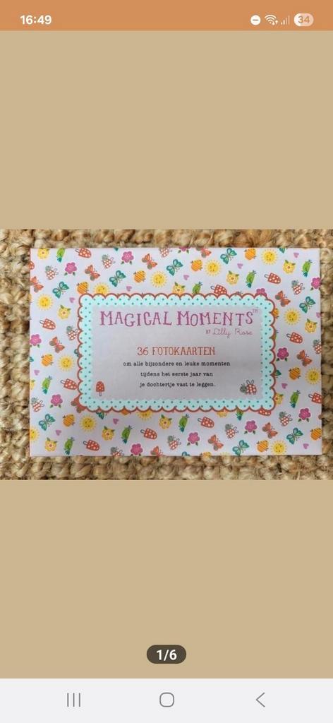 Magical Moments; 36 fotokaarten; meisje, Kinderen en Baby's, Kraamcadeaus en Geboorteborden, Nieuw, Kraamcadeau, Ophalen of Verzenden