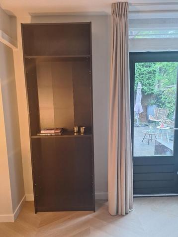 Ikea billy boekenkast zwart + bovendeel 