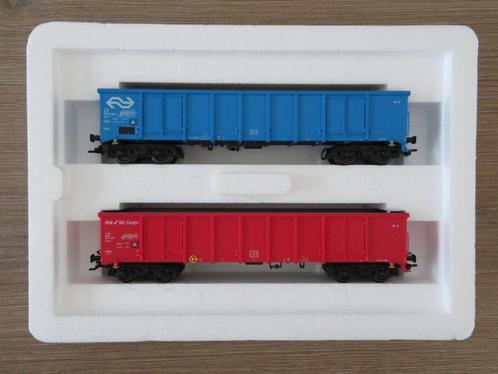 Märklin 47197 - set à 2 NS Cargo Hogeboordwagons, Hobby en Vrije tijd, Modeltreinen | H0, Nieuw, Wagon, Wisselstroom, Märklin