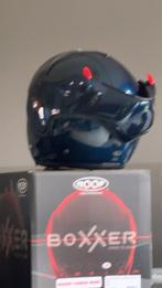 Blauwe Carbon boxer helm, Motoren, Kleding | Motorhelmen, Nieuw met kaartje, Overige merken, Systeemhelm
