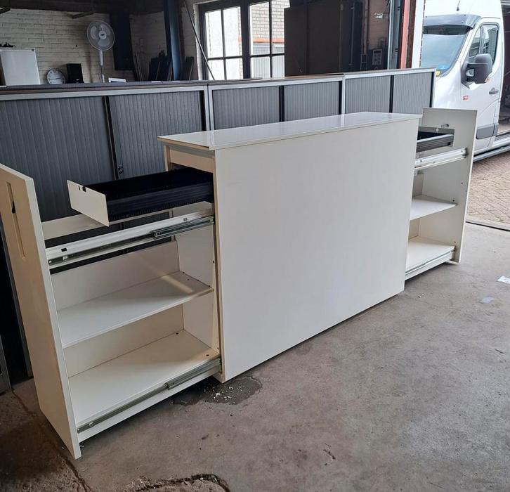 Metalen archiefkast met lades, systeem voor hangmappen,etc., Huis en Inrichting, Kasten | Roldeurkasten en Archiefkasten, Gebruikt