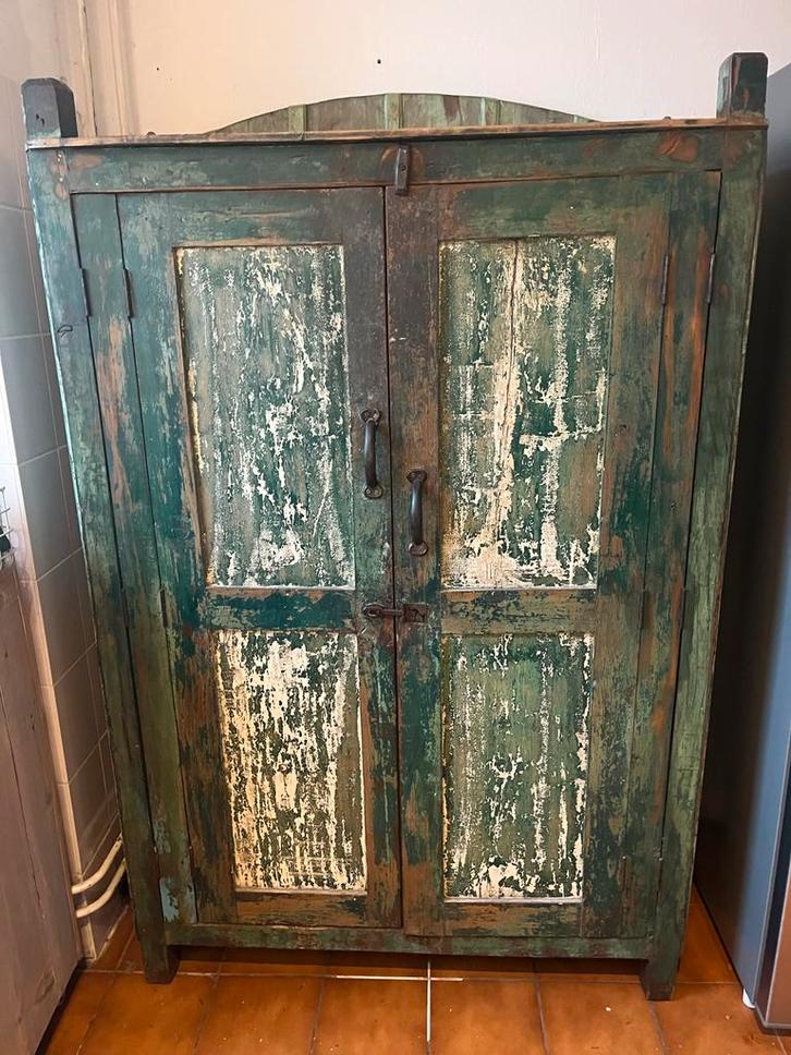 Prachtige Indiase kast - Vintage Adventures, Antiek en Kunst, Antiek | Meubels | Kasten, Ophalen