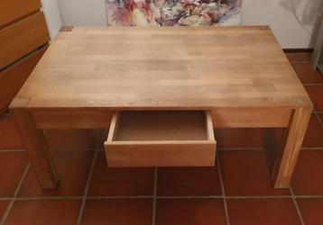 Grote Rechthoekige Houten Salon Tafel met Lade beschikbaar voor biedingen