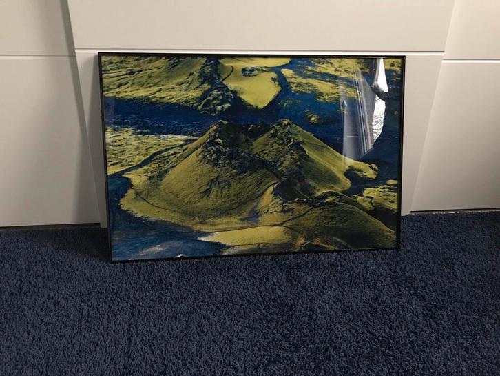 Professioneel ingelijste foto van een vulkaan 75x50, Huis en Inrichting, Woonaccessoires | Schilderijen, Tekeningen en Foto's