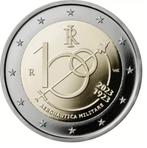 Speciale 2 Euro ITALIË 2023 "100 Jaar Italiaanse Luchtmacht., 2 euro, Italië, Ophalen of Verzenden