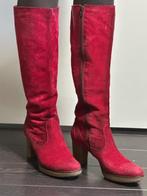 Laarzen rood suede maat 41, Hoge laarzen, Ophalen of Verzenden, Zo goed als nieuw, Rood