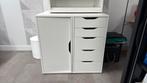 2 Ikea Alex bureau kast, 1 met lades en 1 met deur, Huis en Inrichting, Kasten | Kledingkasten, Ophalen, Kunststof, 100 tot 150 cm