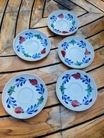 Boerenbont gebaksbordjes 17,5 cm, Huis en Inrichting, Keuken | Servies, Ophalen of Verzenden, Zo goed als nieuw, Bord(en), Aardewerk