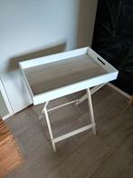 Opklapbare Dienblad tafel / Dienblad op standaard wit, Ophalen of Verzenden, Hout