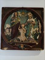 Religieus Antiek schilderij. Wandbord., Antiek en Kunst, Antiek | Religie, Ophalen