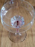 Glas servies vintage - mooi gestilleerde voet bloemkelk, Glas of Glazen, Ophalen of Verzenden, Overige stijlen, Glas