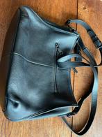 Zwarte schoudertas FredsBruder leer, Ophalen of Verzenden, Zo goed als nieuw, Zwart, Leer