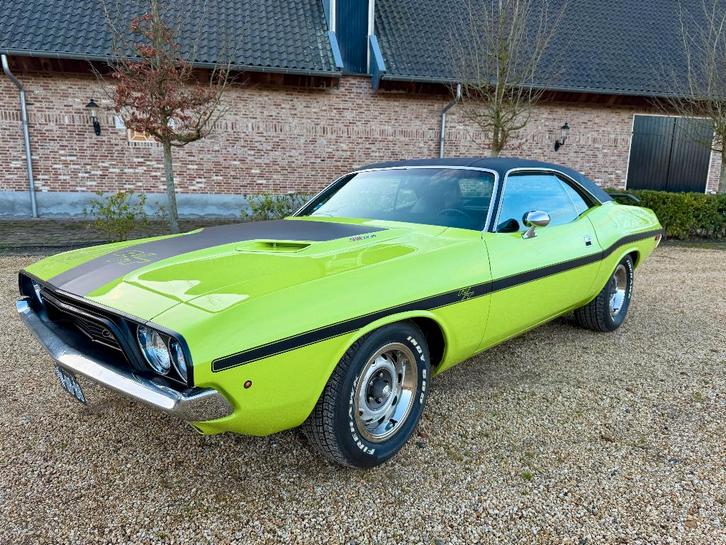 Dodge Challenger 1972 Hemi 392, Auto's, Dodge, Particulier, Challenger, Benzine, Coupé, Automaat, Geïmporteerd, Groen, Zwart, Kunstmatig leder