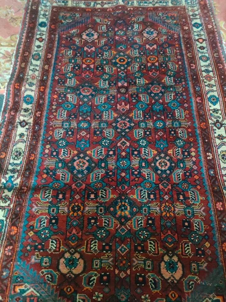 Antiek Perzisch Tekke Kleed 210x135cm, Huis en Inrichting, Stoffering | Tapijten en Kleden, 200 cm of meer, Rechthoekig, Ophalen of Verzenden