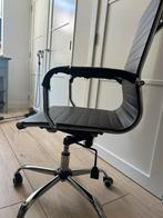 Zwarte Bureaustoel met Chrome Onderstel, Ophalen, Gebruikt, Zwart, Bureaustoel