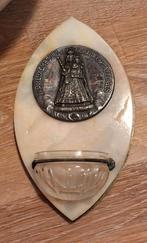 Antiek wijwaterbakje met Maria afbeelding, Antiek en Kunst, Ophalen of Verzenden