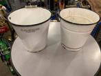 Vintage Emaille kannen,emmers,bakjes, Ophalen of Verzenden