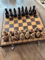 Handgemaakt houten Schaakspel, Hobby en Vrije tijd, Gezelschapsspellen | Bordspellen, Ophalen, Zo goed als nieuw