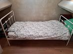 1 persoonsbed, Huis en Inrichting, Slaapkamer | Bedden, 90 cm, Eenpersoons, Metaal, Wit