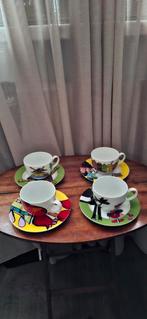 Schoonhoven Abrona Keramiek Kopjes, Gebruikt, Keramiek, Ophalen of Verzenden, Overige stijlen