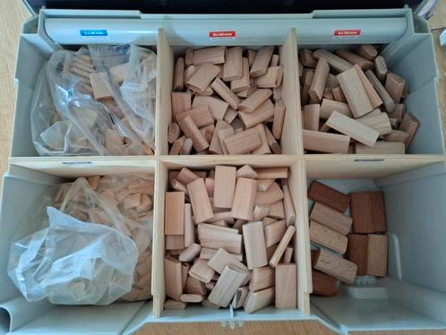 Festool domino assortiment DS 4/5/6/8/10 1255k BU, Doe-het-zelf en Verbouw, Gereedschap | Freesmachines, Zo goed als nieuw, Lamellenfrees