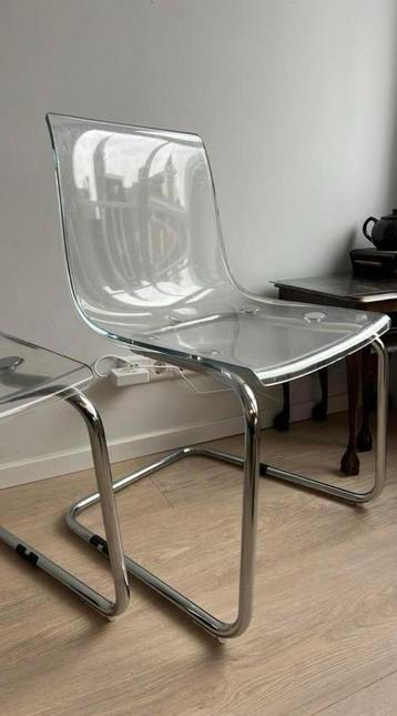 Snel weg! IKEA Tobias, doorzichtige stoelen 2 stuks voor €45 beschikbaar voor biedingen