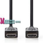 HDMI kabel 50 meter verguld,Gold High speed, 4K, 3D, ARC, 10 meter of meer, Nedis, Nieuw, Info@marbeco.nl