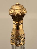 Parfumflesje Kristal 14 Karaat Goud 10,5cm, Ophalen of Verzenden