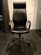 Bureaustoel hoog van zwart imitatieleer, Huis en Inrichting, Ophalen, Gebruikt, Zwart, Bureaustoel