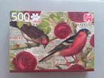 puzzel Vogels houden van bloemen - 500 stukjes (Ruilen of B, Ophalen of Verzenden, 500 t/m 1500 stukjes, Legpuzzel, Zo goed als nieuw