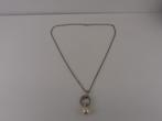 Zilveren Viventy collier met hanger                       Z9, Met strass, Gebruikt, Overige voorstellingen, .